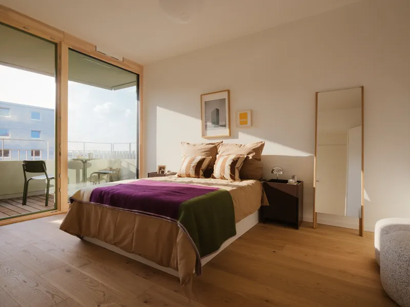 BAU - 2 Zimmerwohnung mit Einbaküche, Balkon und Duschbad — photo 1